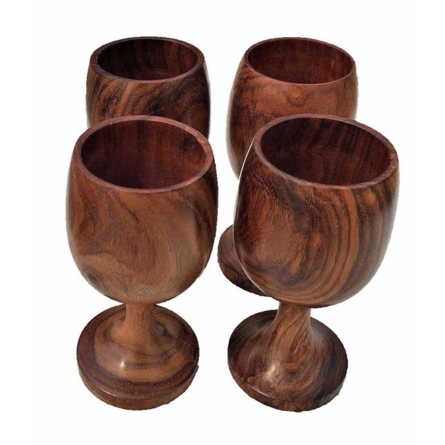 Handmade Sheesham Wooden Glass - Swadesiicart