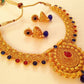 Pink & Blue Kemp Bridal Necklace Set