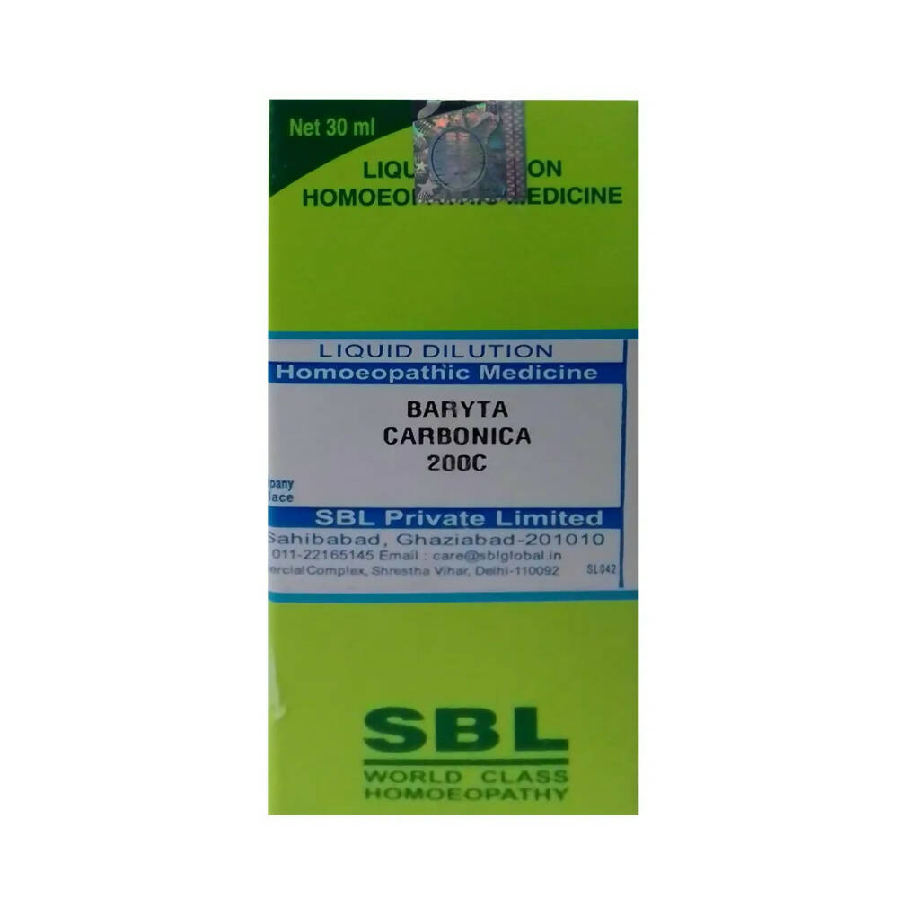SBL Homeopathy Baryta Carbonica Dilution - Swadesiicart