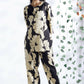 Breathables Black Floral Cotton Kurta & Pant Co-Ord Set
