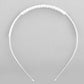 VOJ Silver Plated Pearl Studded Double Layer Hairband | Swadesiicart