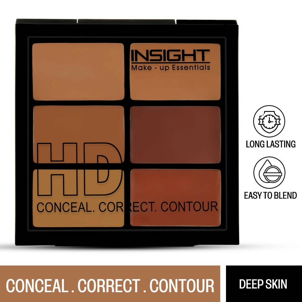 Insight Cosmetics HD Conceal Correct Contour - Deep Skin - Swadesiicart