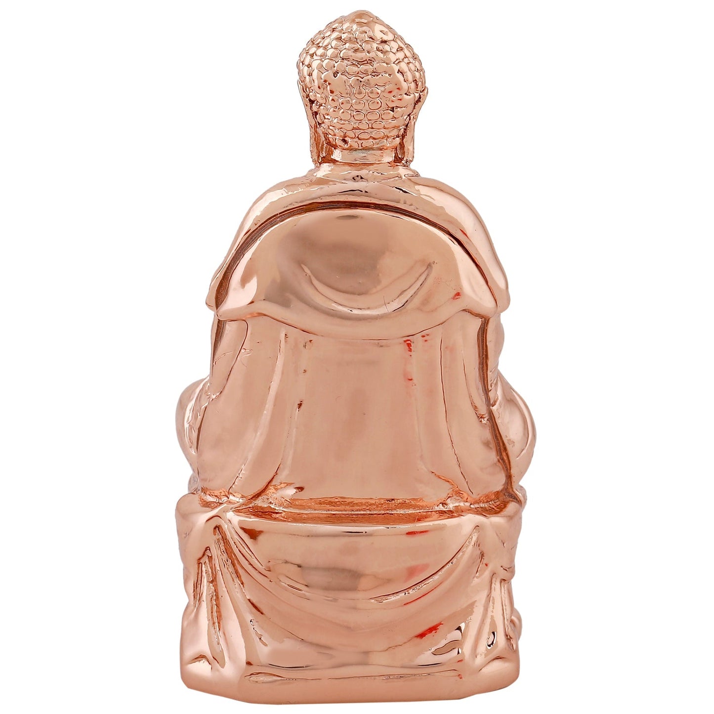 Estele Pink/Rose Gold-Polished Lord Gautam Buddha Mediatating Idol statue for Home Décor/ working place - Swadesiicart