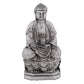 Estele Rhodium Plated Oxidized Lord Gautam Buddha Mediatating Idol statue for Home Décor/ working place - Swadesiicart