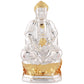 Estele Gold-Polished Lord Gautam Buddha Mediatating Idol statue for Home Décor/ working place - Swadesiicart