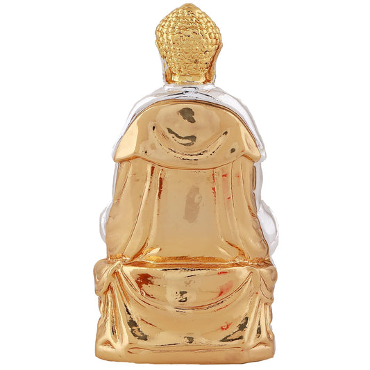Estele Gold-Polished Lord Gautam Buddha Mediatating Idol statue for Home Décor/ working place - Swadesiicart