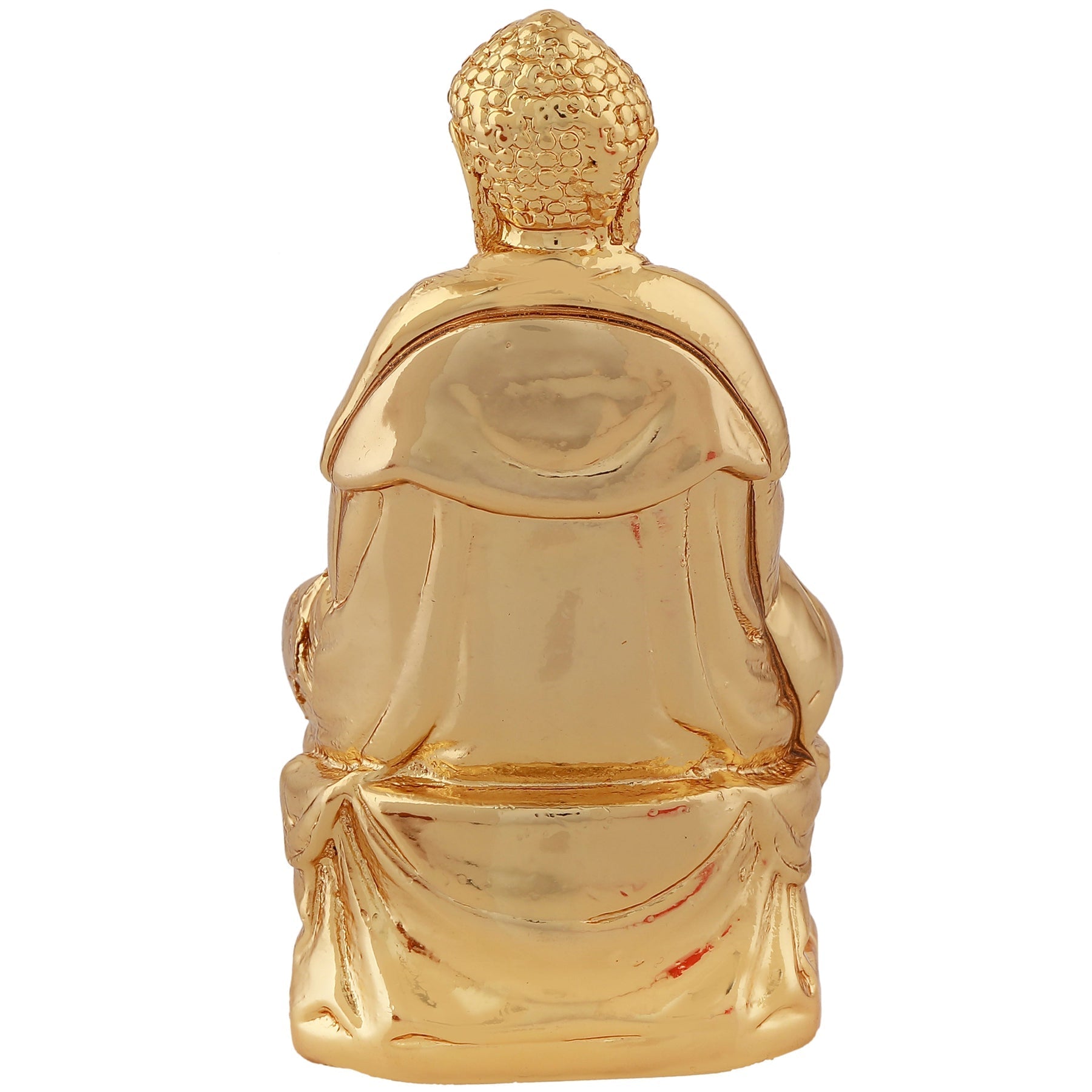 Estele Gold-Polished Lord Gautam Buddha Mediatating Idol statue for Home Décor/Gifts - Swadesiicart