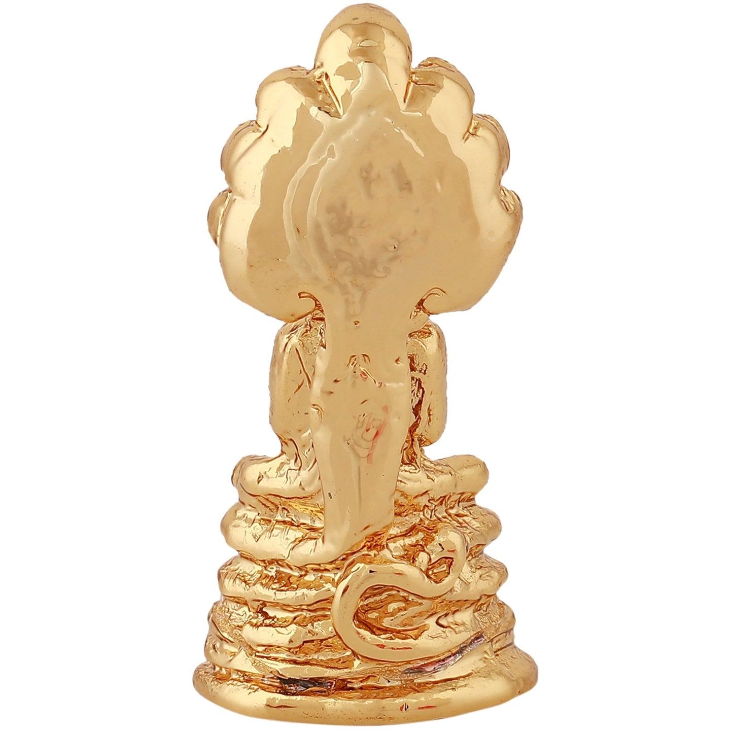 Estele Gold-Polished Medidative Lord Gautam Buddha Sitting under snake Hood Idol for Pooja/Car decor - Swadesiicart