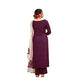 Malishka Women's Wine Cotton Printed Kurta Palazzo Set With Dupatta - Wine - Swadesiicart