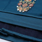 House of Panchhi Teal Net Semi stitched Mirror and Coding Work Lehenga Choli | Swadesiicart
