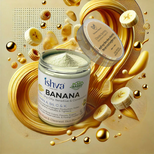 Ishva Banana Powder For Skin - Swadesiicart
