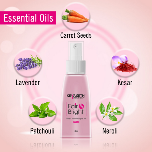 Keya Seth Aromatherapy Fair & Bright Fairness Serum - Swadesiicart