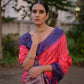 Vishnu Weaves Women's Rani Raw Silk Saree with Blouse - Swadesiicart