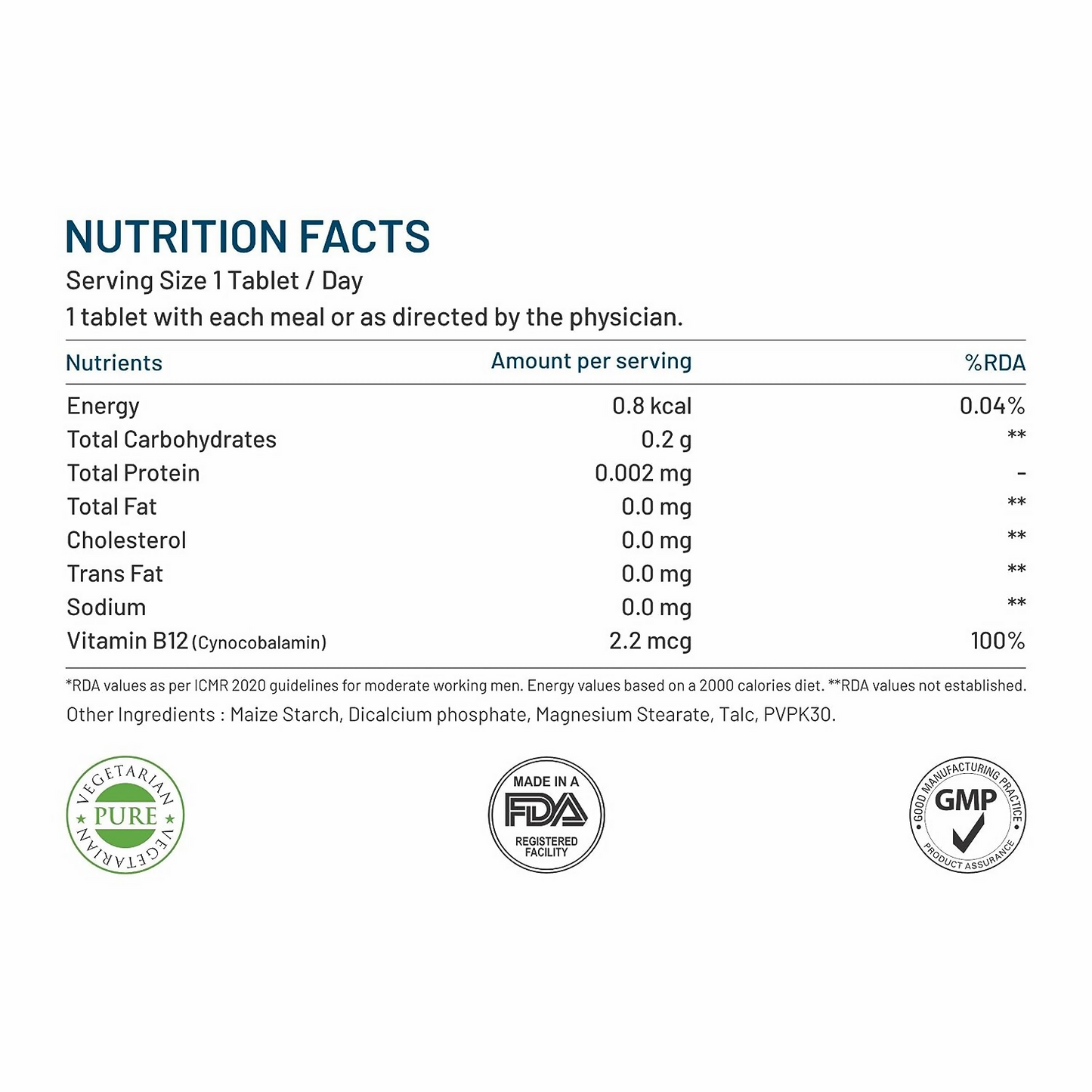 Bliss Welness Vitamin B12 Tablets - Swadesiicart