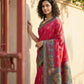 Shree Shyam Fashion Red Pochampally Silk Saree