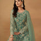 Anaita Green Embroidered Net Salwar Suit