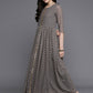 Ahalyaa Women's Traditional wear Kurta Set - Grey | Swadesiicart