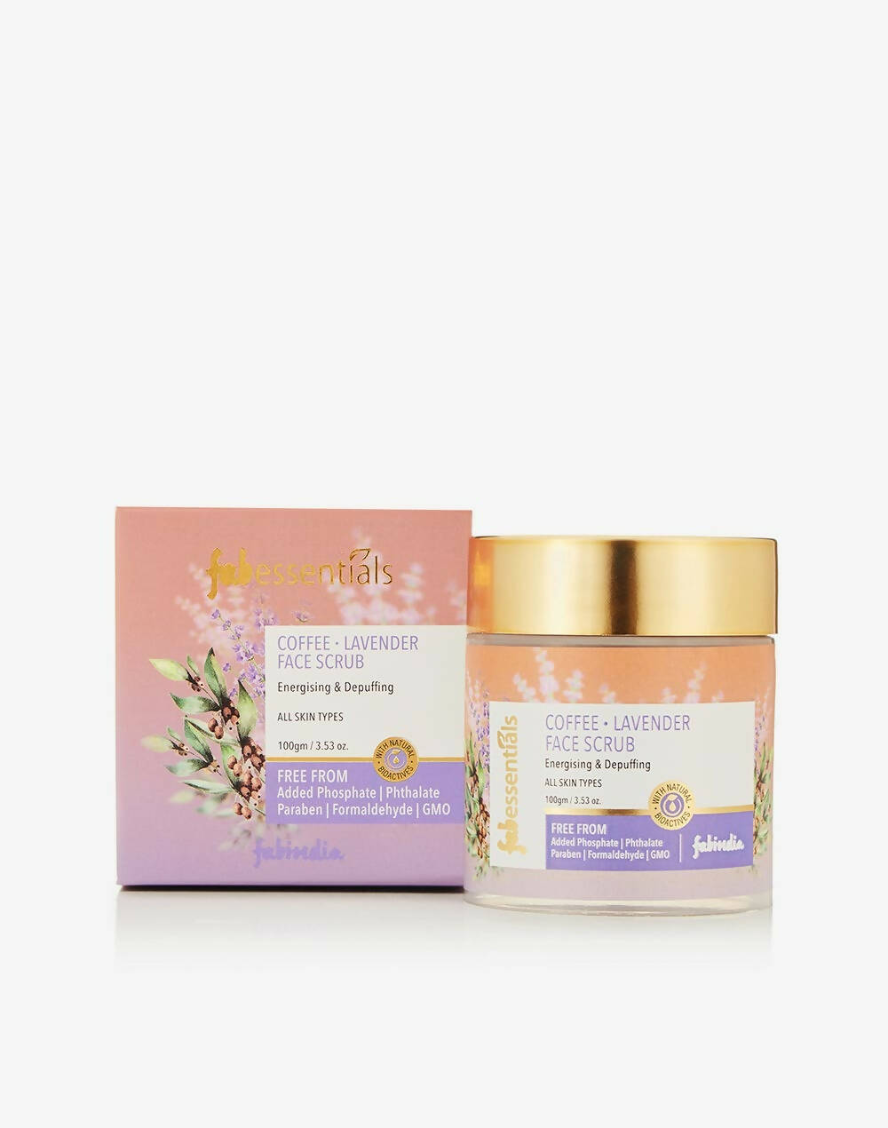 Fabessentials Coffee Lavender Face Scrub - Swadesiicart