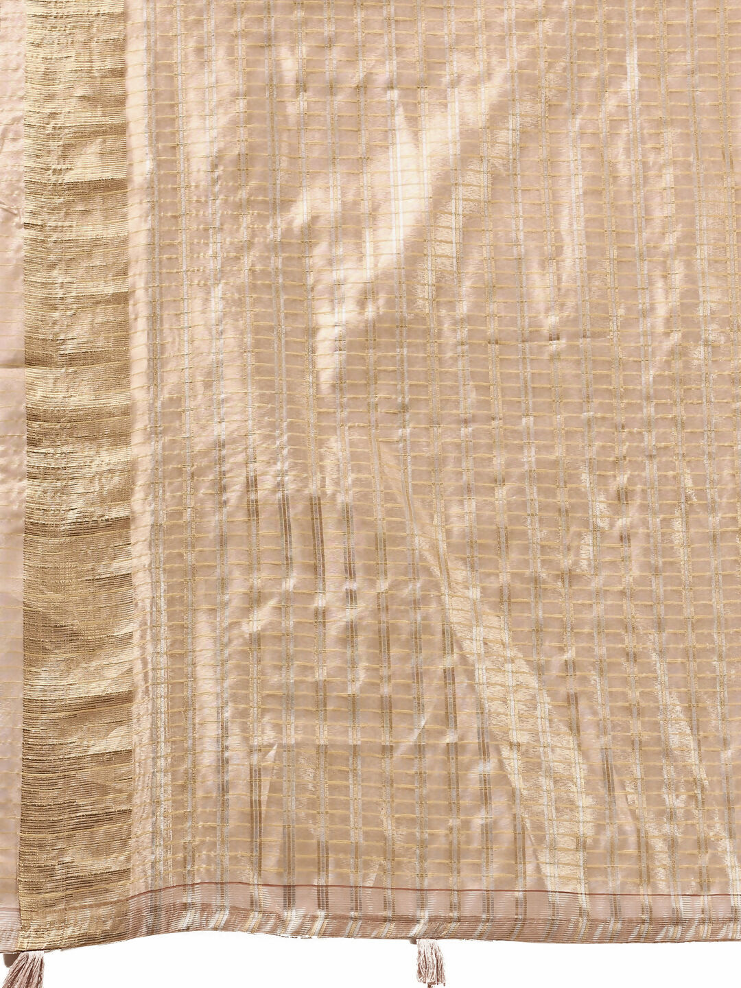 Shree Shyam Fashion Organza Peach Saree