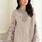 Anaita Baige Fox Georgette Stitched Suit with Embroidery Sequence Work & Khatli Work