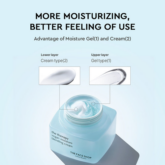 The Face Shop The Therapy Vegan Moisture Blending Cream - Korean Skincare
