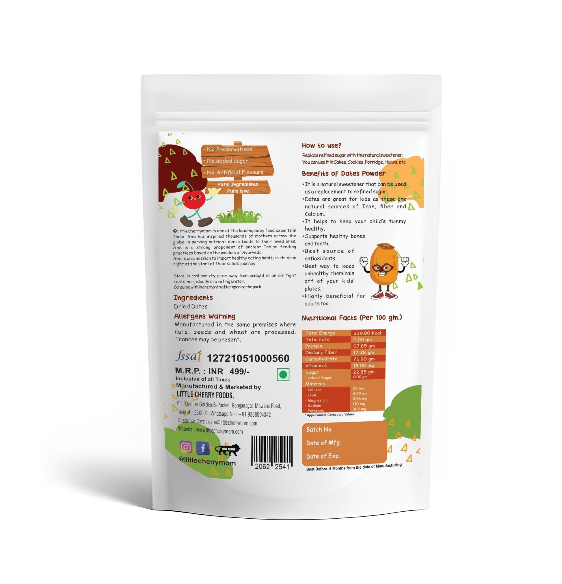 Littlecherrymom Dates Powder | Swadesiicart