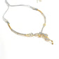 Mominos Fashion Johar Kamal Silver-Plated American Diamond Choker Set | Swadesiicart