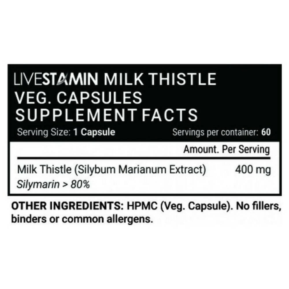 Livestamin Milk Thistle Capsules - Swadesiicart