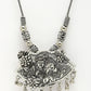 NVR Women's Silver-Toned Radha Krishna Pendant with Chain | Swadesiicart