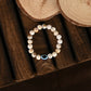 NVR Women & Men Cream-colored Evil Eye Elasticated Rakhi With Roli Chawal - Swadesiicart