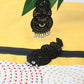 Mominos Fashion Johar Kamal Women's Latest Design Black Color Earrings - Swadesiicart
