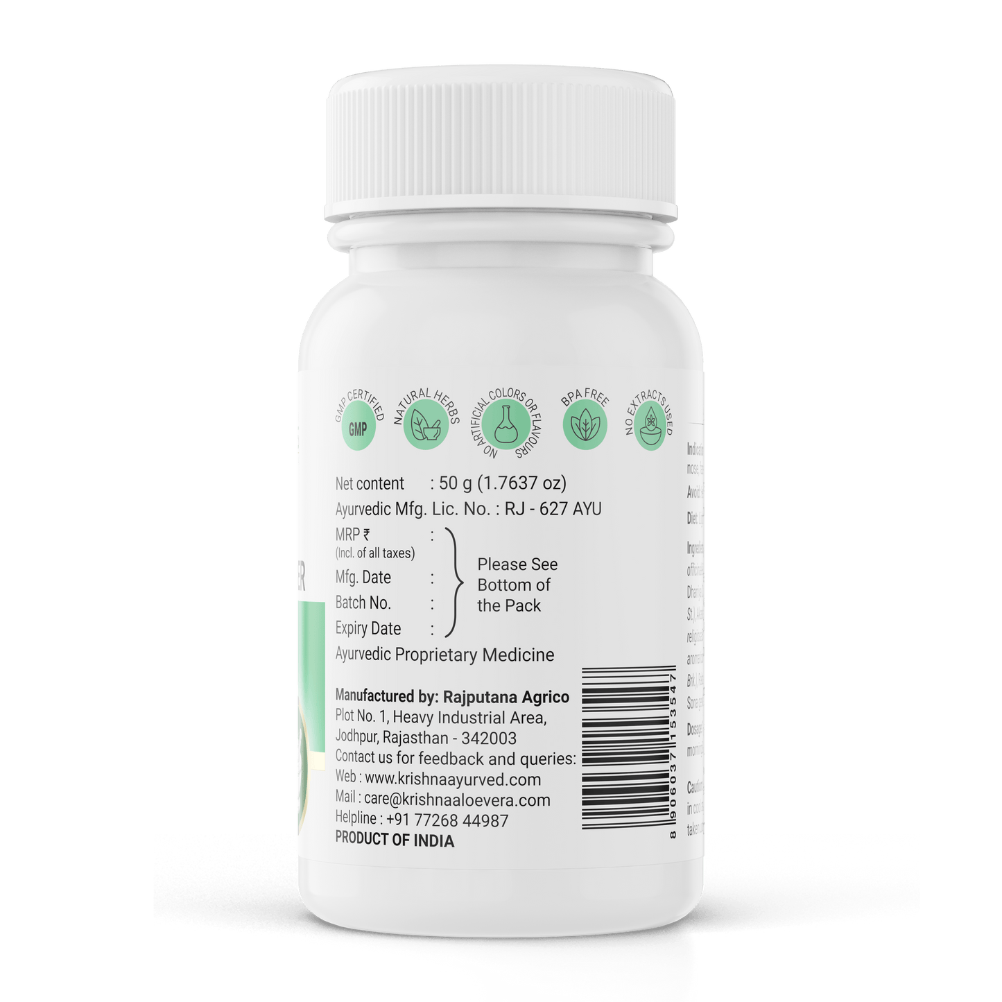 Krishna'S Herbal & Ayurveda Najlant Powder | Swadesiicart