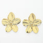 NVR Women's Gold-Polished Floral Shape Stud Earrings | Swadesiicart