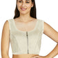 Aastha Fashion Women's Off White Art Silk Designer Traditional Readymade Blouse