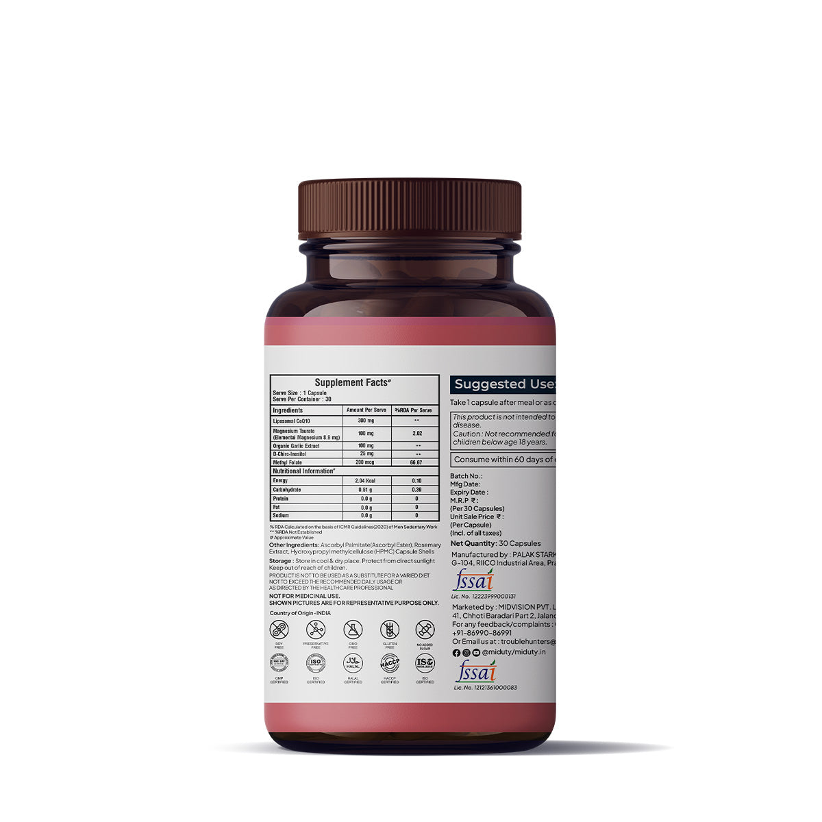Miduty by Palak Notes Happy Heart Capsules - Swadesiicart