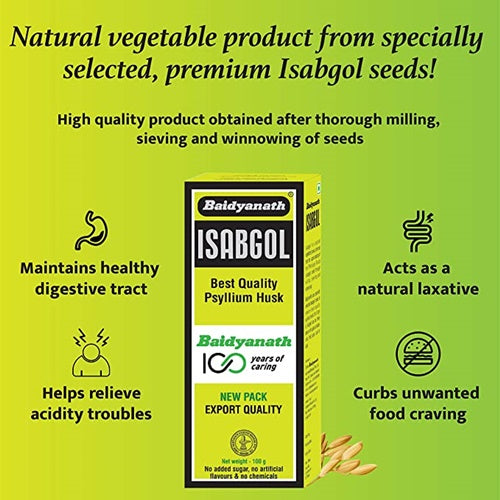 Baidyanath Vansaar Isabgol - 100 g (Pack of 3) | Swadesiicart