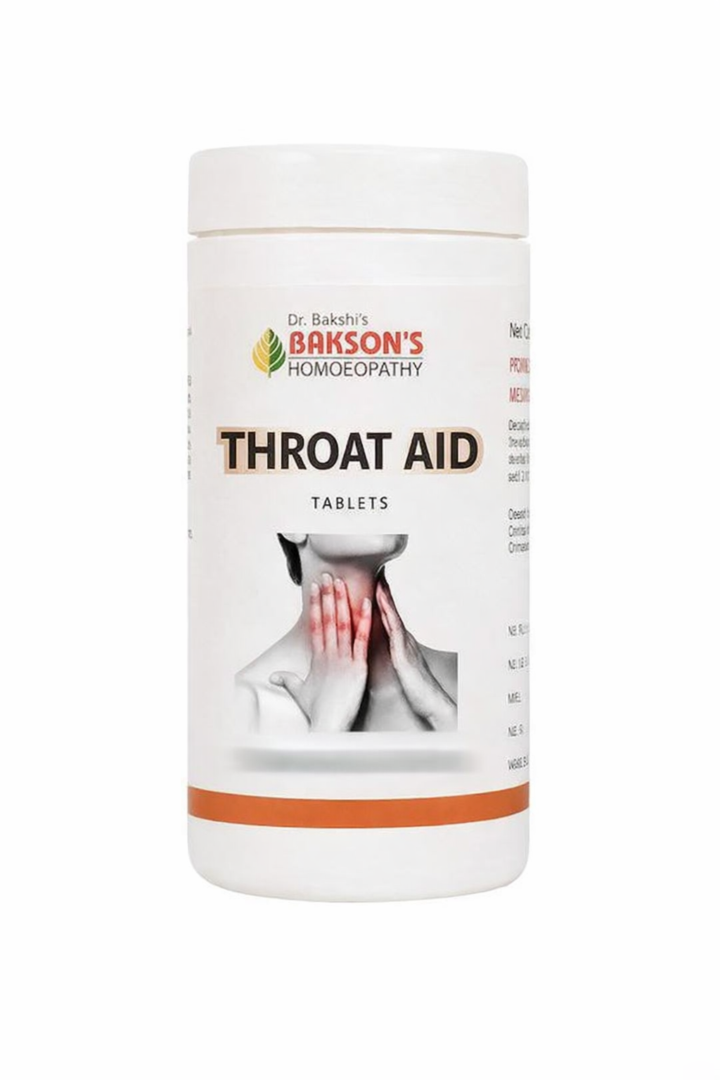 Bakson's Homeopathy Throat Aid Tablets | Swadesiicart