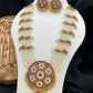 Jewel City Traditional Gold-Plated Pearl Kundan Bridal Necklace Set with Earrings | Ethnic Multi-Layered Rani Haar Jewelry | Swadesiicart