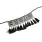 Mominos Fashion Johar Kamal Oxidised Silver-Plated Brass Finish Tassel Work Handicraft Choker For Women (Black) | Swadesiicart