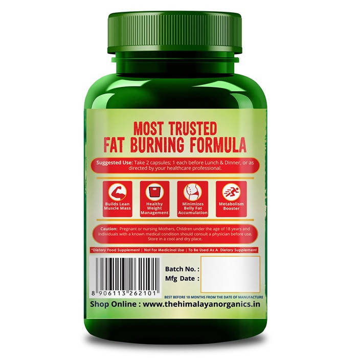 Himalayan Organics Plant Based CLA 1000 Healthy Weight Management Vegetarian Capsules - Swadesiicart