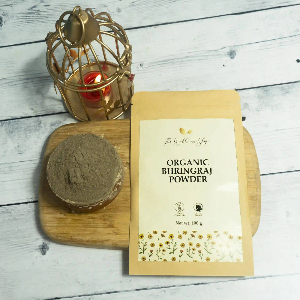 The Wellness Shop Organic Bhringraj Powder | Swadesiicart