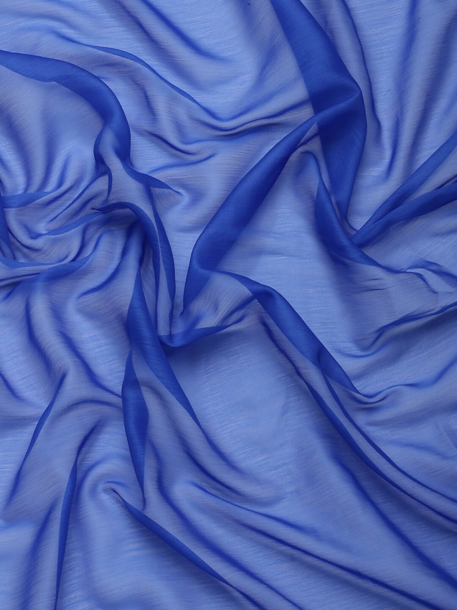 Ahalyaa Women's Traditional Semi Stitch Saree - Blue | Swadesiicart