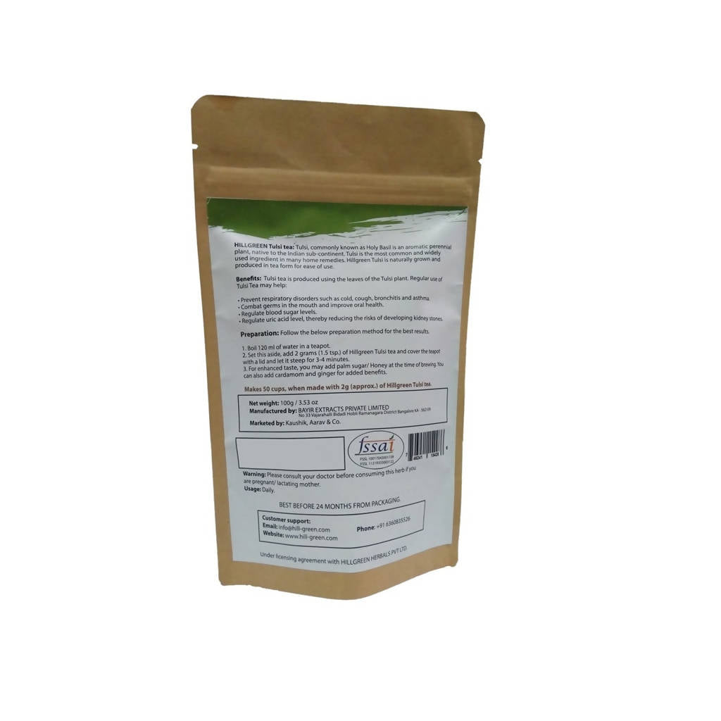 Hillgreen Natural Tulsi Tea - Swadesiicart