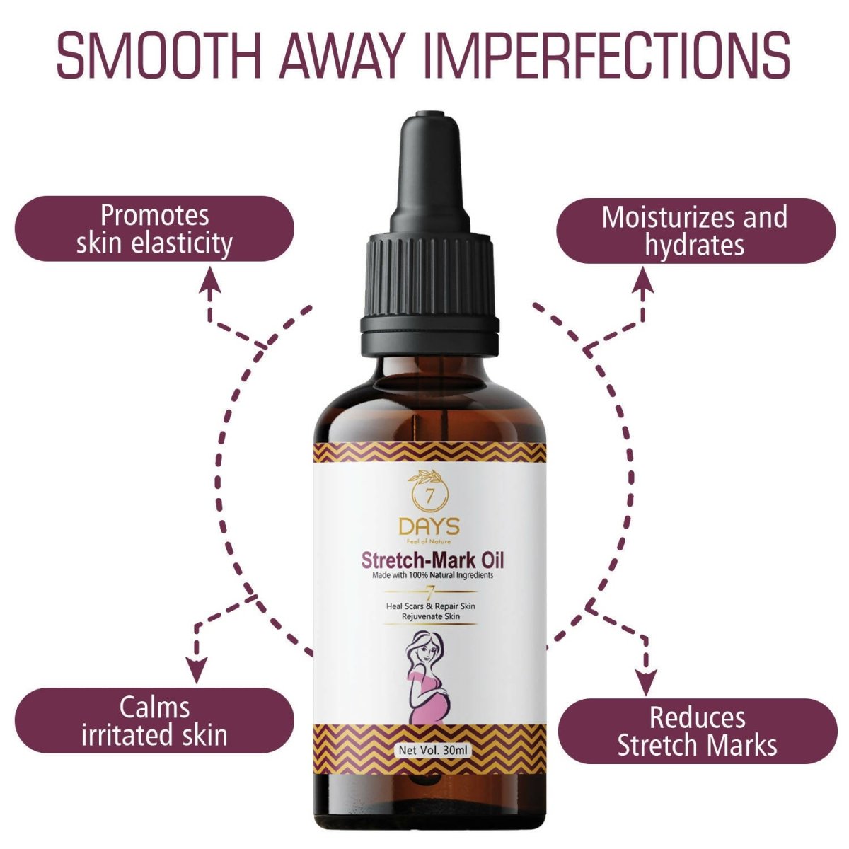 7 Days Stretch Mark Oil - Swadesiicart