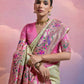 Vishnu Weaves Women's Pista Paithani Silk Zari Woven Saree with Blouse - Swadesiicart