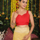Shree Shyam Fashion Linen Cotton Yellow Saree