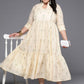 Ahalyaa Women's Traditional wear Ethnic Dress - Off White | Swadesiicart