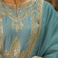 Janasya Light Blue Silk Blend Solid Kurta,Bottom & Dupatta | Swadesiicart