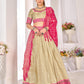 Anaita Beige Weaving Work Silk Lehenga Choli