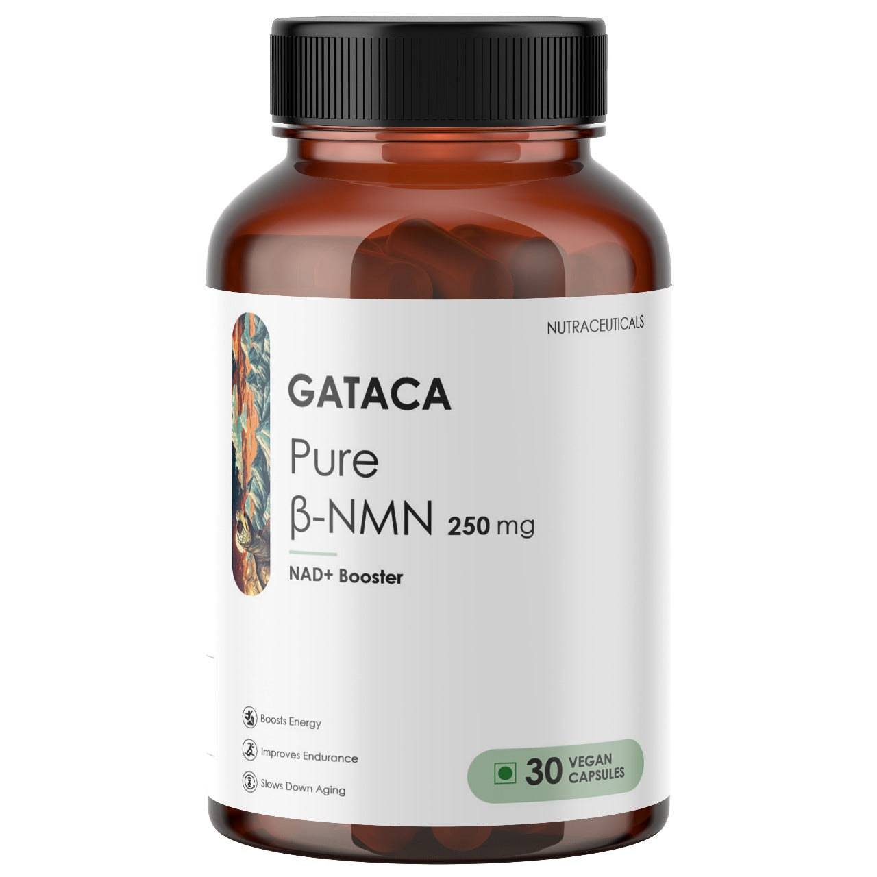 GATACA Pure β-NMN -  250 mg Capsules, Backed by 21 Patents | Swadesiicart